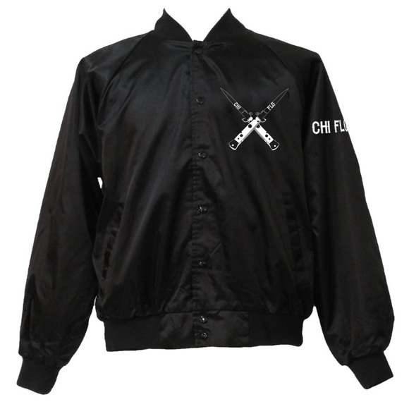 Livin Fast Dying Last chi Flo bomber jacket xl punk gang knife mexican sold out - Picture 4 of 6